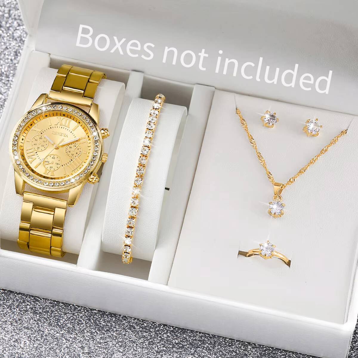 Jewelry Watches Women - 6 pezzi/set orologi da donna alla