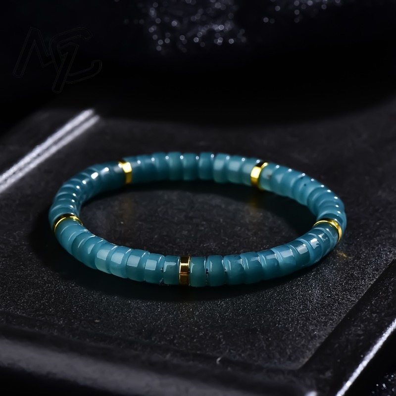 Jewelry & Watches Sp Zo O - Bracciale con Perle Abaco in Giadeite