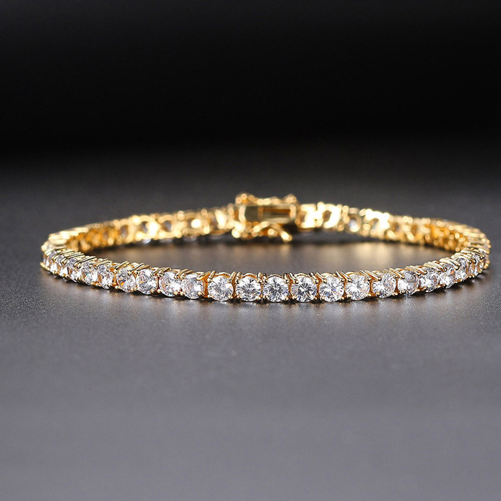 Catena di gioielleria in argen - Tennis Bracelet Cubic recensione e prezzo