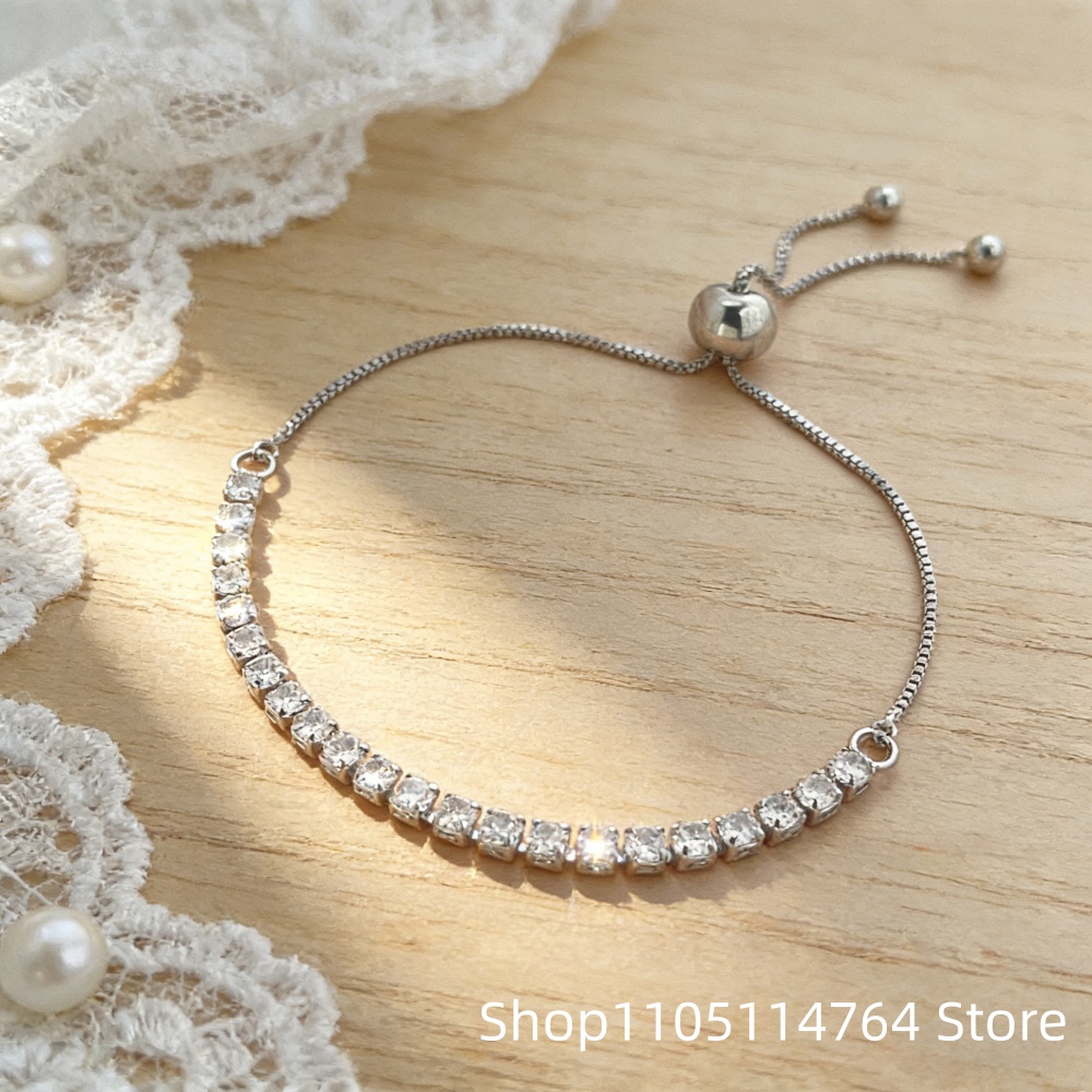 Bracciale tennis regolabile in - Tennis Bracelet Cubic recensione e prezzo