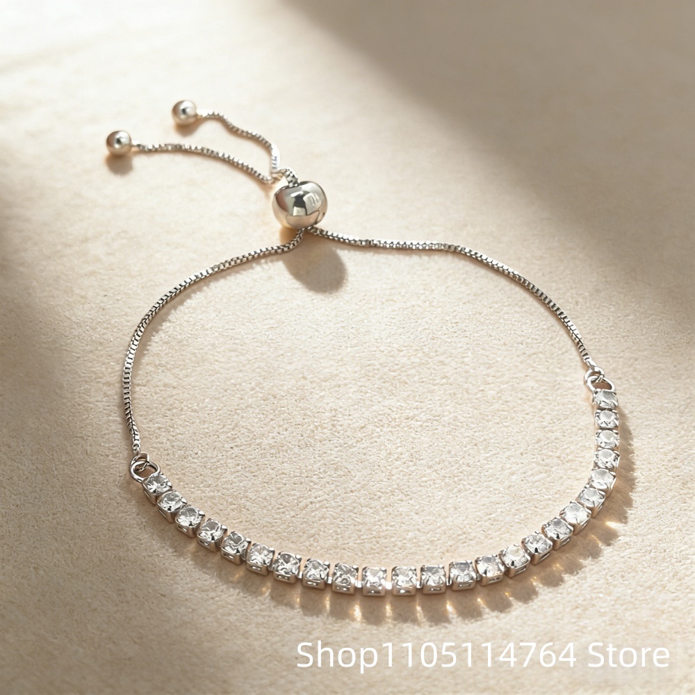 Bracciale tennis regolabile in - Tennis Bracelet Cubic recensione e prezzo