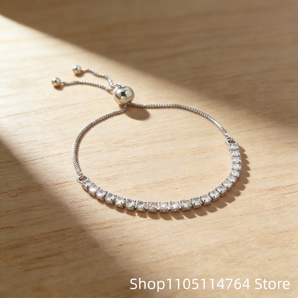 Bracciale tennis regolabile in - Tennis Bracelet Cubic recensione e prezzo