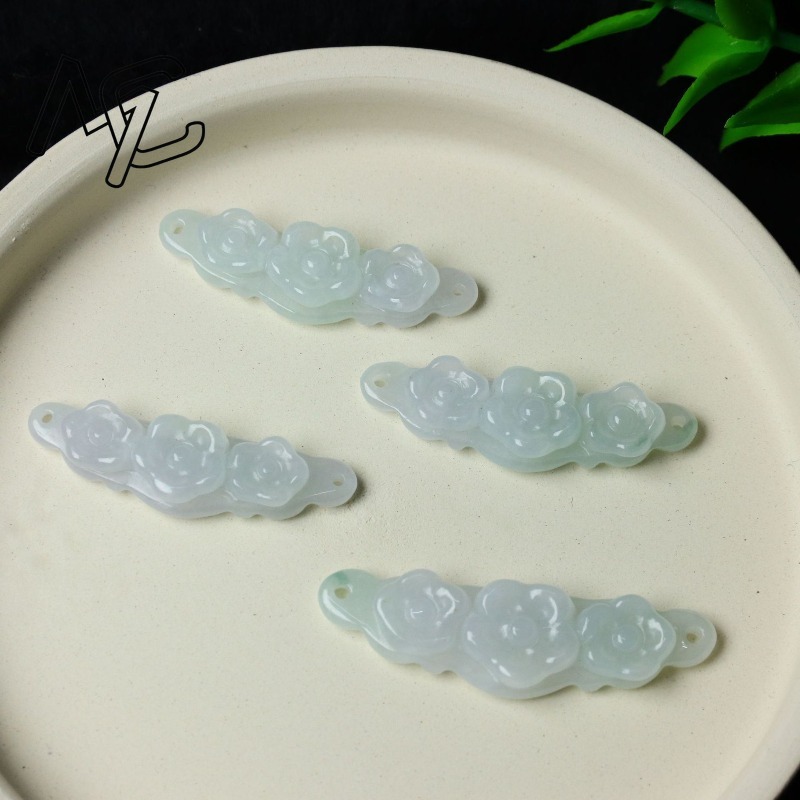1 Pezzo Fiore in Giada Natural - Jewelry & Watches Sp Zo O recensione e prezzo