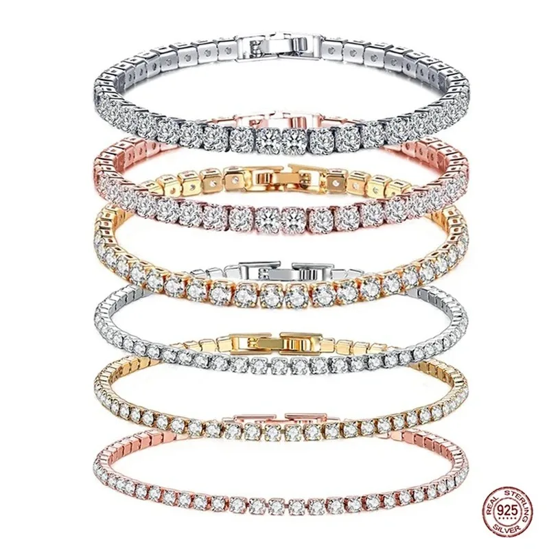 Hip hop 925 sterling silver cu - Tennis Bracelet Cubic recensione e prezzo
