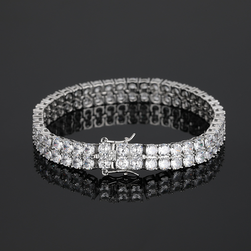 Bracciale con catene da tennis - Tennis Bracelet Cubic recensione e prezzo