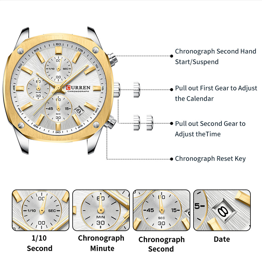 CURREN Orologio sportivo da uo - Jewellery Watches recensione e prezzo