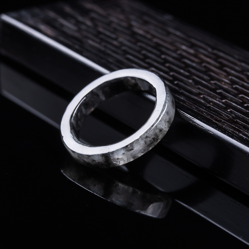 Anello in giadeite nera natura - Jewelry & Watches Sp Zo O recensione e prezzo