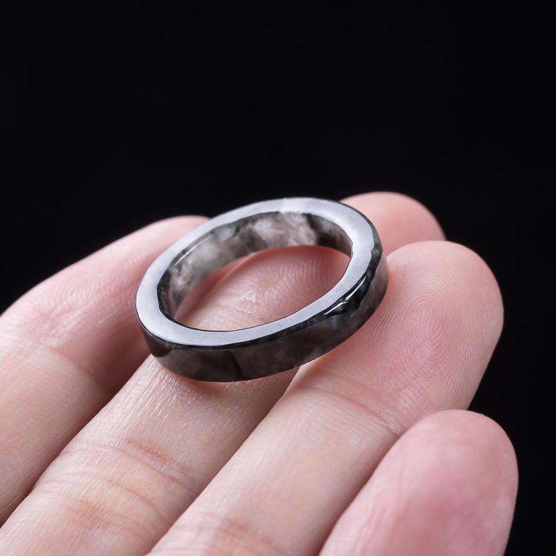 Anello in giadeite nera natura - Jewelry & Watches Sp Zo O recensione e prezzo