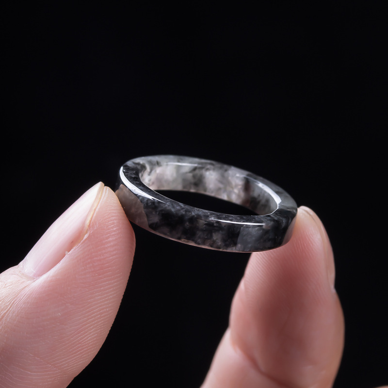 Anello in giadeite nera natura - Jewelry & Watches Sp Zo O recensione e prezzo